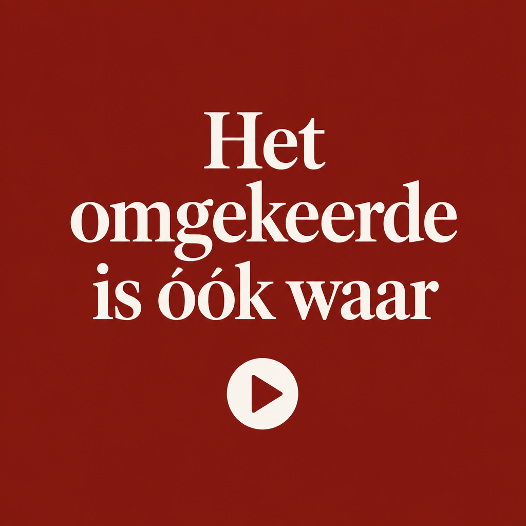 Podcastpreview — cover in donkerrood